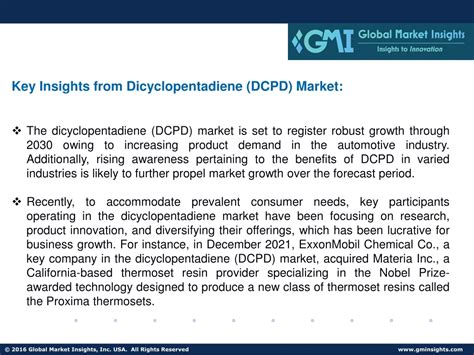 Dicyclopentadiene Market Size, Share, Forecast to 2030 .